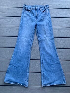 American eagle flare jeans short